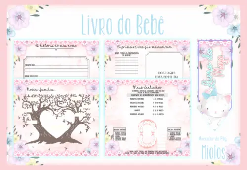 Arquivo Digital - Livro do Bebê - Gatinha Cute