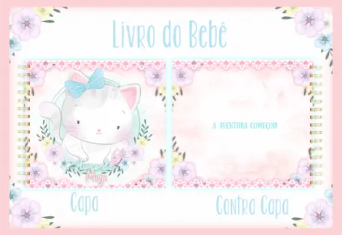 Arquivo Digital - Livro do Bebê - Gatinha Cute