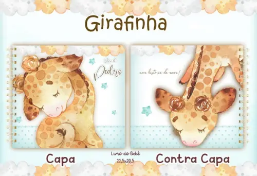 Arquivo Digital - Livro do Bebe - Girafinha Aquarela