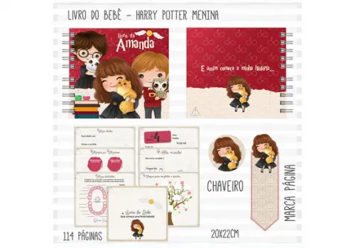 Arquivo Digital - Livro do Bebe - Harry Potter Menina