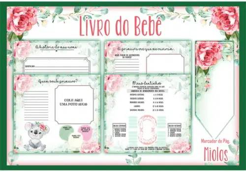 Arquivo Digital - Livro do Bebe - Koala Menina