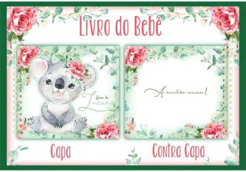 Arquivo Digital - Livro do Bebe - Koala Menina