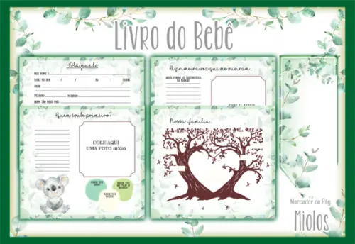 Arquivo Digital - Livro do Bebe - Koala Menino