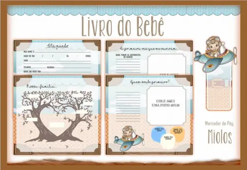 Arquivo Digital - Livro do Bebe - Menino Aviador