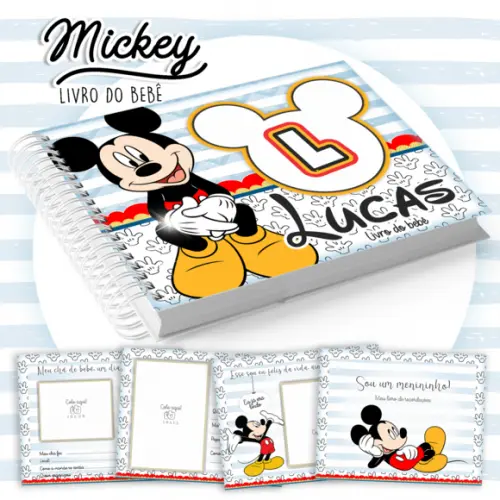 Arquivo Digital - Livro do Bebê - Mickey