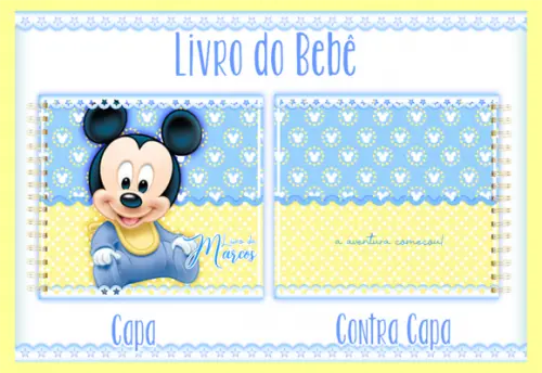 Arquivo Digital - Livro do Bebê - Mickey Baby