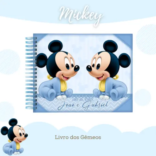 Arquivo Digital - Livro do Bebê - Mickey Gêmeos