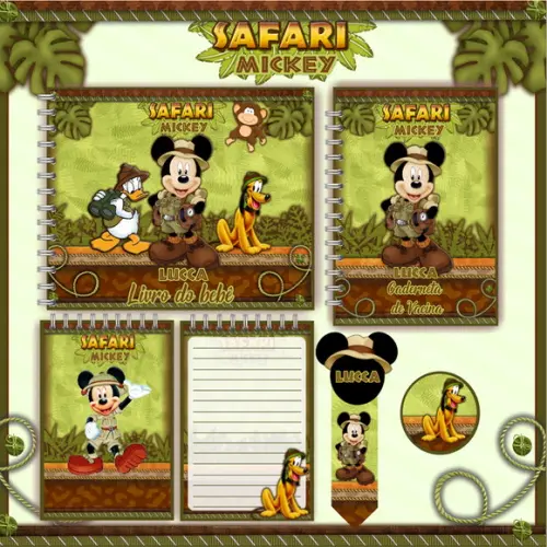 Arquivo Digital - Livro do Bebê - Mickey Safari