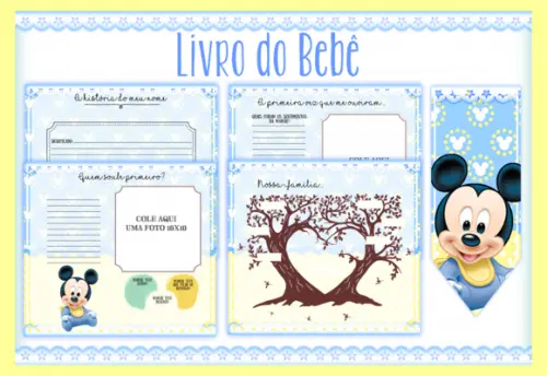 Arquivo Digital - Livro do Bebê - Mickey Baby