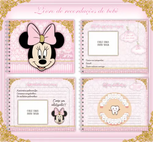 Arquivo Digital - Livro do Bebe - Minnie Rosa