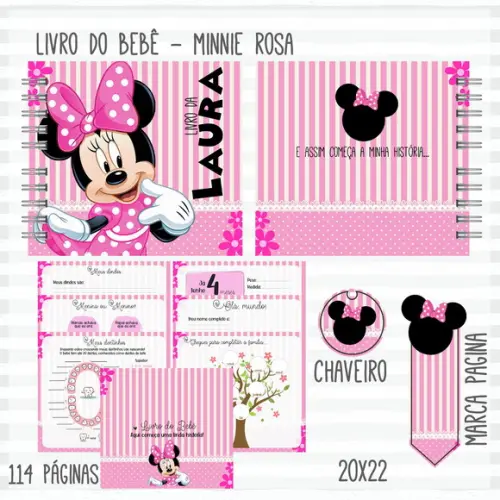 Arquivo Digital - Livro do Bebe - Minnie Rosa 04