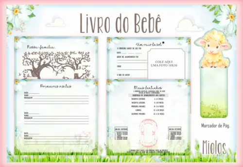 Arquivo Digital - Livro do Bebê - Ovelha Menina