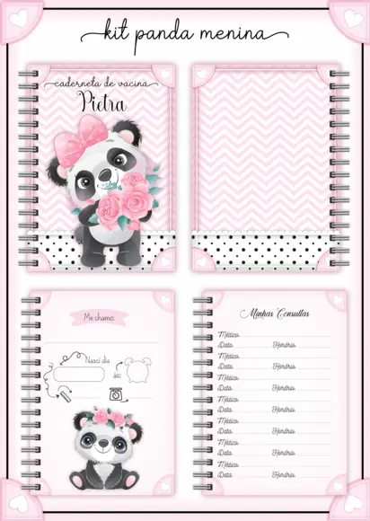 Arquivo Digital - Livro do Bebê - Panda Menina 02