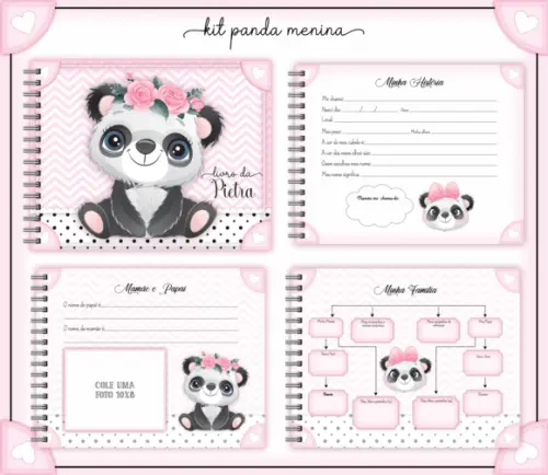 Arquivo Digital - Livro do Bebê - Panda Menina 02