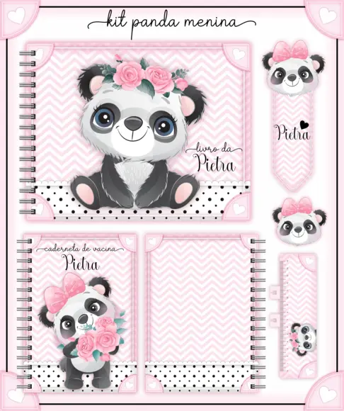 Arquivo Digital - Livro do Bebê - Panda Menina 02