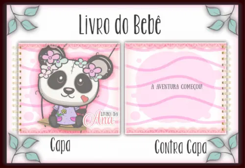 Arquivo Digital - Livro do Bebe - Panda Menina