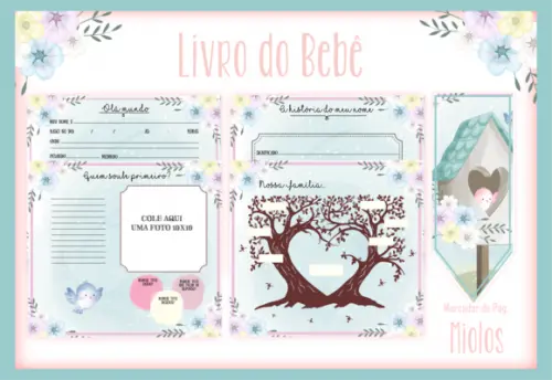 Arquivo Digital - Livro do Bebe - Passarinhos