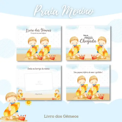 Arquivo Digital - Livro do Bebê - Praia Menino Gêmeos