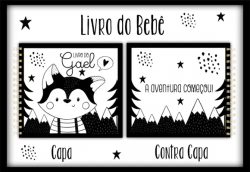 Arquivo Digital - Livro do Bebe - Raposinha Minimalista