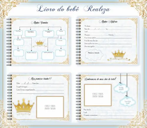 Arquivo Digital - Livro do Bebe - Realeza Menino