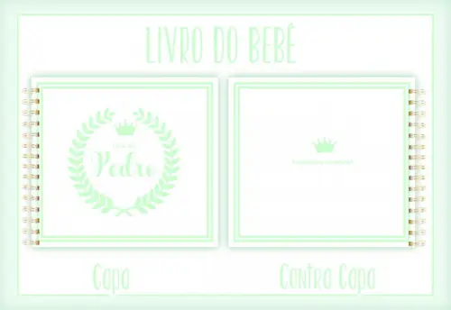 Arquivo Digital - Livro do Bebê - Realeza Minimalista