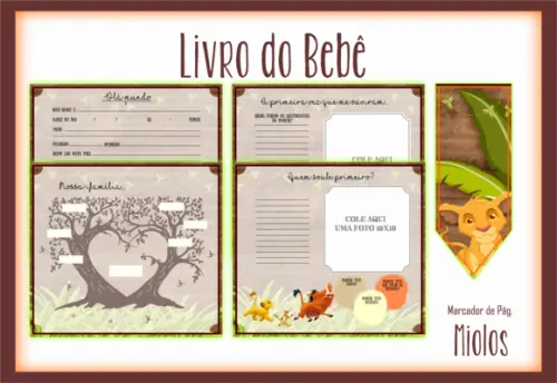 Arquivo Digital - Livro do Bebê - Rei Leão