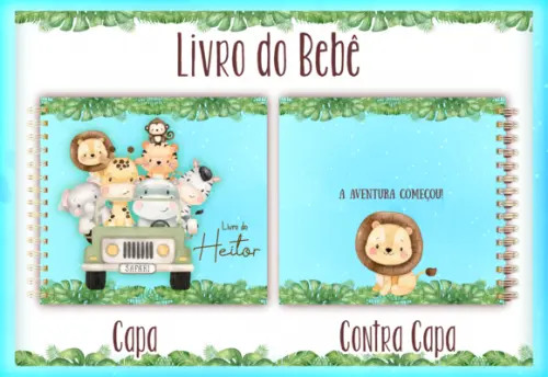 Arquivo Digital - Livro do Bebe - Safari Azul