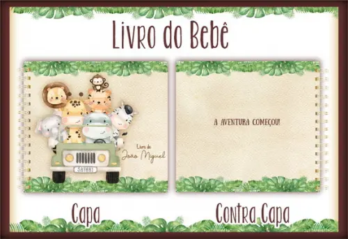 Arquivo Digital - Livro do Bebe - Safari Marrom