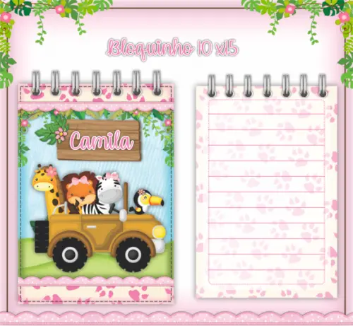 Arquivo Digital - Livro do Bebê - Safari Menina