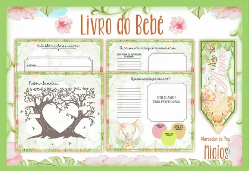 Arquivo Digital - Livro do Bebê - Safari Menina 02