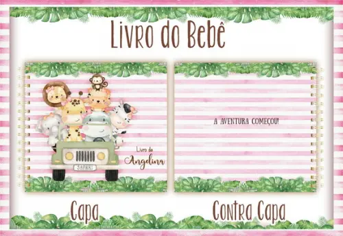 Arquivo Digital - Livro do Bebê - Safari Menina 04