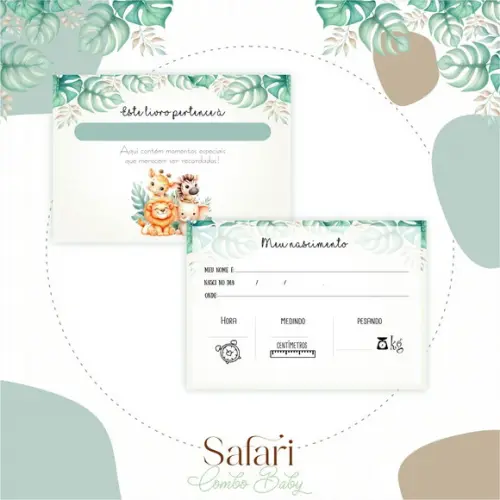 Arquivo Digital - Livro do Bebê - Safari Menino