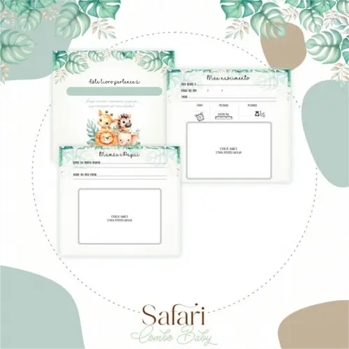 Arquivo Digital - Livro do Bebê - Safari Menino