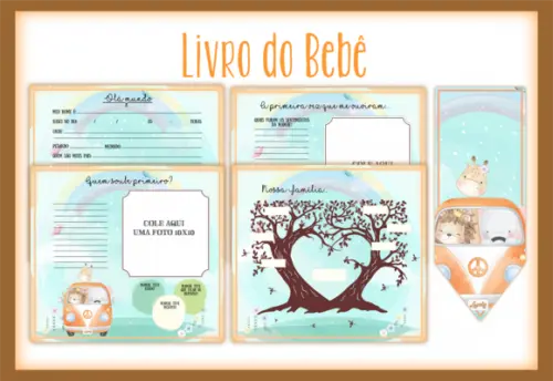 Arquivo Digital - Livro do Bebê - Safari na Kombi