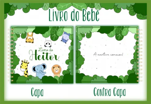 Arquivo Digital - Livro do Bebe - Safari Minimalista