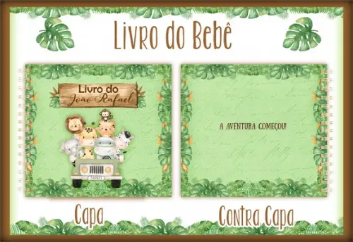 Arquivo Digital - Livro do Bebê - Safari Verde