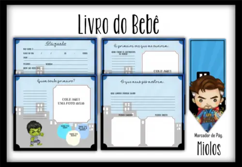 Arquivo Digital - Livro do Bebe - Super Herois
