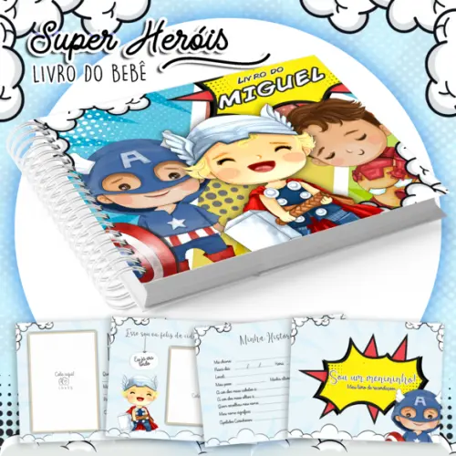 Arquivo Digital - Livro do Bebê - Super Heróis 03
