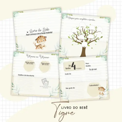 Arquivo Digital - Livro do Bebe - Tigre Menino