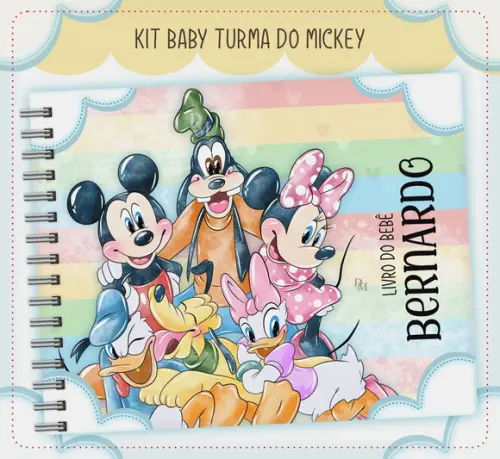 Arquivo Digital - Livro do Bebê - Turma do Mickey