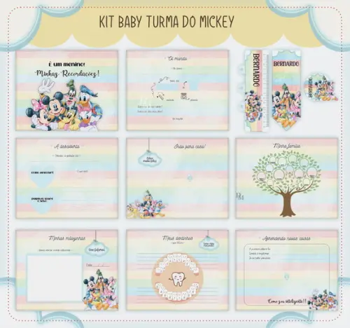 Arquivo Digital - Livro do Bebê - Turma do Mickey