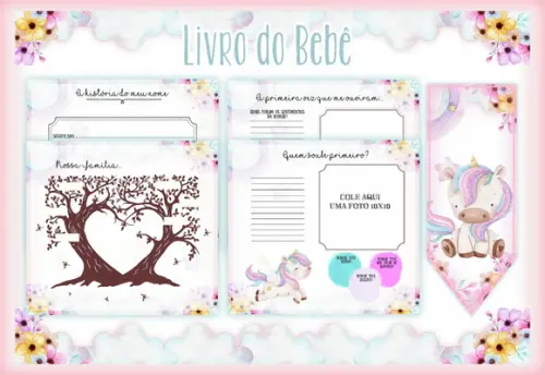 Arquivo Digital - Livro do Bebe - Unicornio 02
