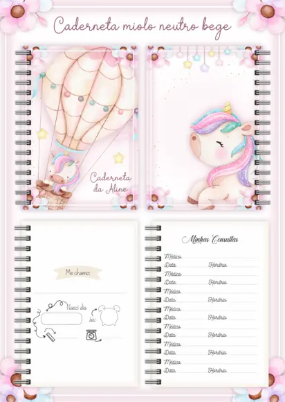 Arquivo Digital - Livro do Bebê - Unicórnio Baby