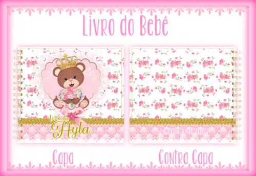 Arquivo Digital - Livro do Bebe - Ursa Princesa Marron