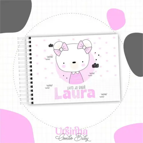 Arquivo Digital - Livro do Bebe - Ursinha 03 (2 Tamanhos)
