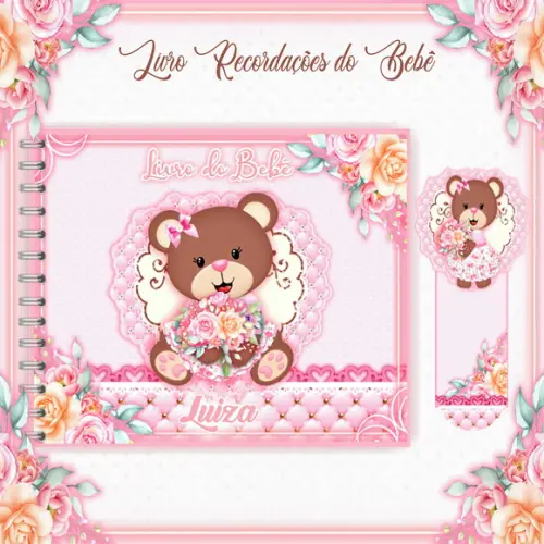 Arquivo Digital - Livro do Bebe - Ursinha Marrom
