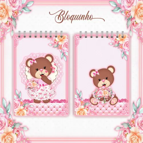 Arquivo Digital - Livro do Bebe - Ursinha Marrom