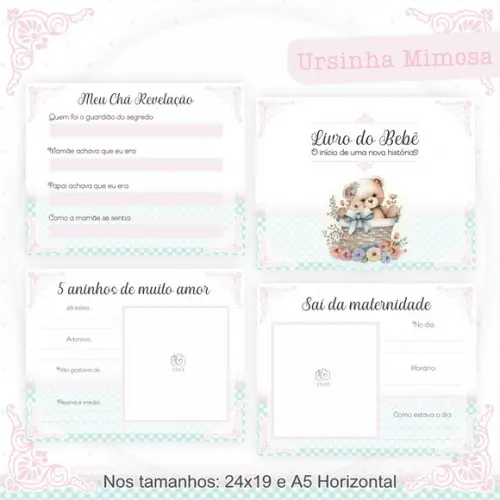 Arquivo Digital - Livro do Bebe - Ursinha Mimosa