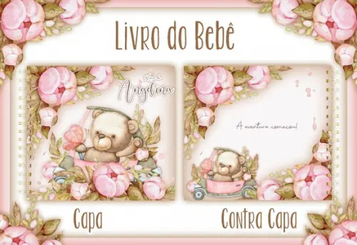 Arquivo Digital - Livro do Bebe - Ursinha Rosa