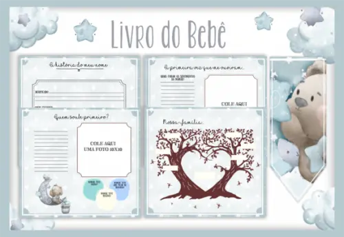 Arquivo Digital - Livro do Bebê - Ursinho 02